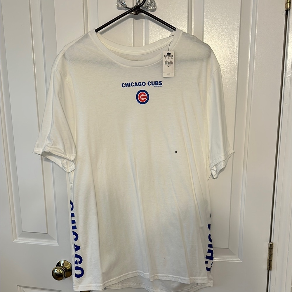 Express White Short Sleeve Tee Casual Comfort